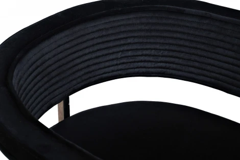 Стул велюр черный/хром 60*55*73см Garda Decor арт.GY-8504STUL-CHERN