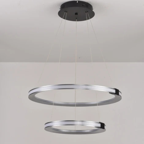 Подвесной светильник iLedex Vision 9225-6+4SD GR+BK (220V, на тросе)