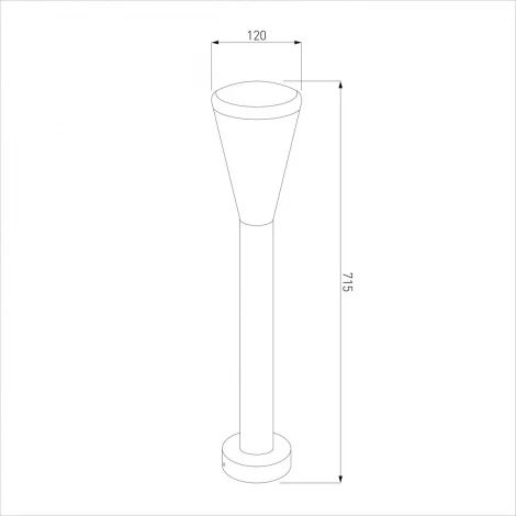 Наземный светильник 1417 IP54 Elektrostandard Techno a049714 (220V, круглые)