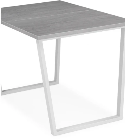 Стол раскладной Woodville Лота Лофт 120 25 мм бетон / белый матовый 489648
