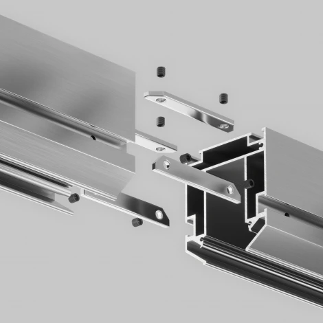 Комплект прямых соединителей (2 соединителя + 4 винта) для профиля TRA034MP-2S-1. (магнитный) Maytoni Technical TRA034C-MP-1