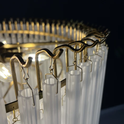 Подвесная люстра каскадная Eich Chandelier Nova D65 Gold ImperiumLoft 40,1594 (73607-22) (220V, на цепи)