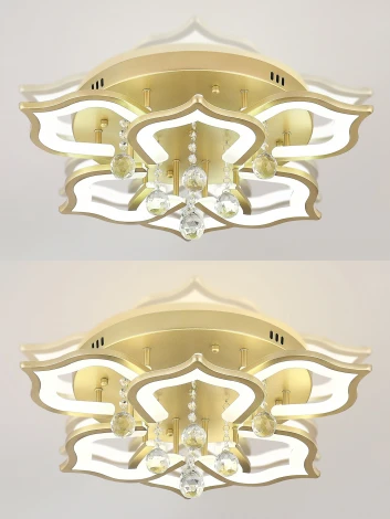 Потолочная люстра Natali Kovaltseva Florel INNOVATION STYLE 83052 (регулировка яркости, LED, 220V, пульт управления, цветы)