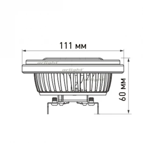 Лампочка светодиодная таблетка прозрачная G53 12W 3000K Arlight FORT 026885