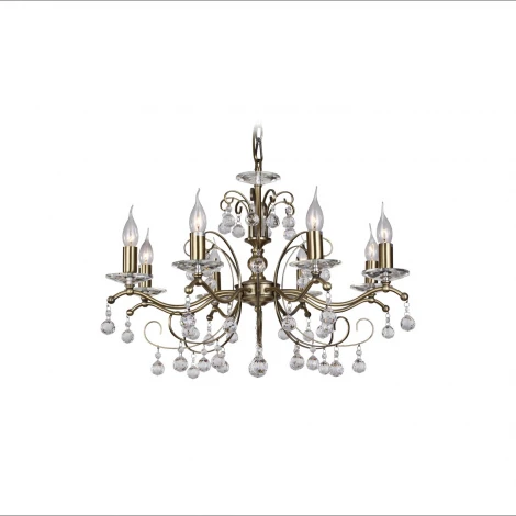 Подвесная люстра IDLamp Felisa 254/8-Oldbronze