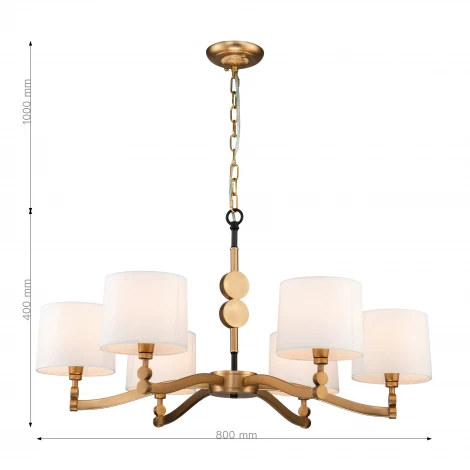 Подвесная люстра Favourite Roshe 2624-6P (220V, на цепи)