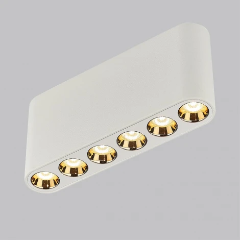 Потолочный линейный светильник Odeon Light Small 7091/15CL белый/металл/акрил LED 15W 3000K 220V