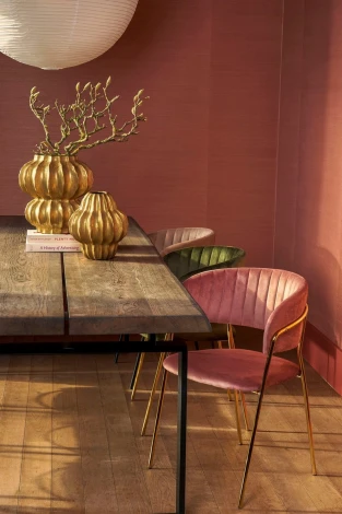 Набор из 2 стульев Whispered Fusion Hesby Велюр/Розовый арт.HSBI_DC72_dustyrose_2