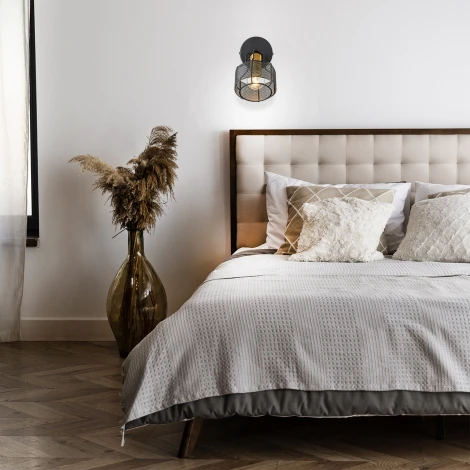 Спот Escada Zoom 1100/1A 1x40Вт E14, металл, чёрный/золото (220V)