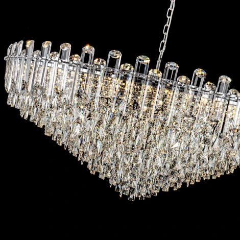 Подвесная люстра хрустальная Modelux ML.7088.1200R CR
