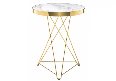 Стол Woodville Milena white / gold 11769