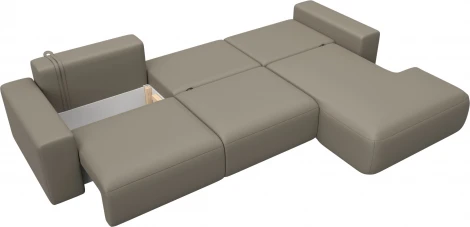 Диван угловой Лига-036 НПБ Классик Лонг правый угол Лига Диванов (Экокожа) арт.127789