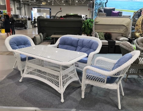 Комплект плетеной мебели T130-LV520 White Afina