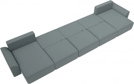 Диван п-образный Лига-048 НПБ МегаЛонг Лига Диванов (Рогожка) арт.128316