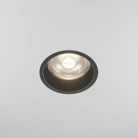 Встраиваемый светильник светодиодный под гипсокартон Maytoni Focus Led DL125-L12-4K-TRS-B (220V, круглые)