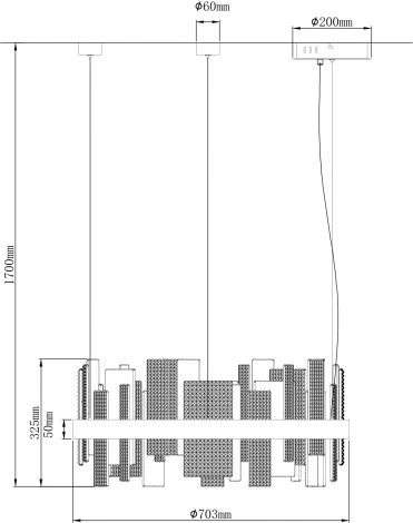 Подвесной светильник Wertmark Lotta WE460.01.303 (LED, 220V, на тросе, круглые, кольцо)