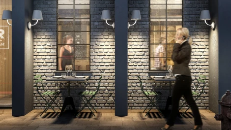 Настенный светильник уличный светодиодный DesignLed HL W-17910-7-GR-WW