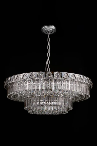 Подвесная люстра Fluorite Normandie FL1085-21P (220V, хрусталь, на цепи)