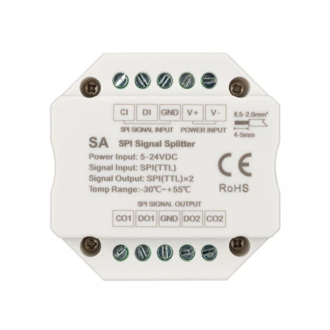 Усилитель SMART-SPI (12-24V, 2 output) (IP20 Пластик) 028419 Arlight