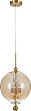 Подвесной светильник (11055/1P Amber) Indigo Illusione V000188L (LED, 220V, на проводе, шар)