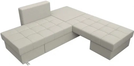 Диван трансформер Сплит (Бежевый/Рогожка) Лига Диванов арт.122747