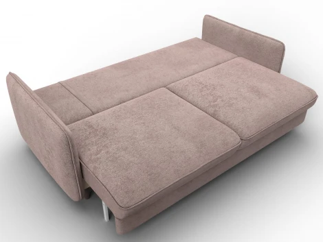 Диван прямой Лига-064 НПБ (ДСП/Дерево/Велюр/Бежевый) Лига Диванов 129608