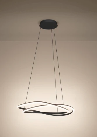 Подвесной светильник светодиодный Eglo Guntin 390515 с регулировкой цветовой температуры 1X60W LED 2200-6500K, 5920lm, сталь, темно-серый, белый