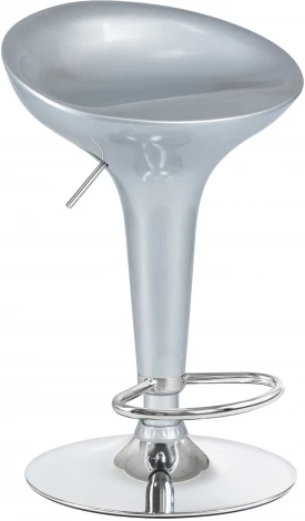 Стул барный BOMBA (серебряный металлик)