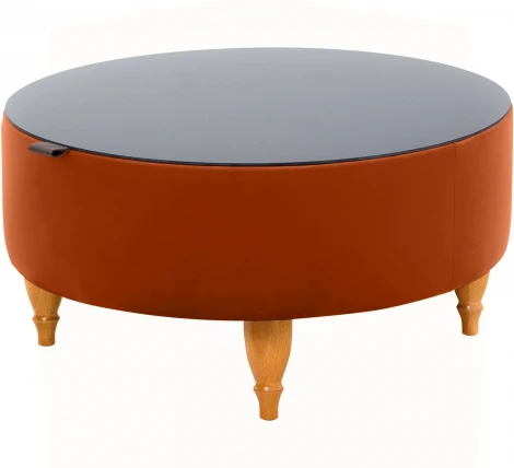 Стол журнальный Italia ОГОГО (арт.339968), (ЛДСП/Оранжевый)