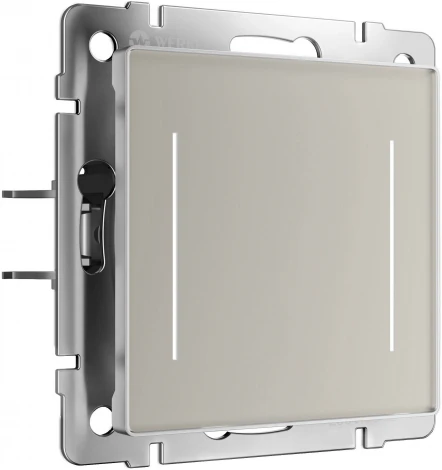 Умный сенсорный выключатель двухклавишный с подсветкой (дымчатый) Werkel W4523641