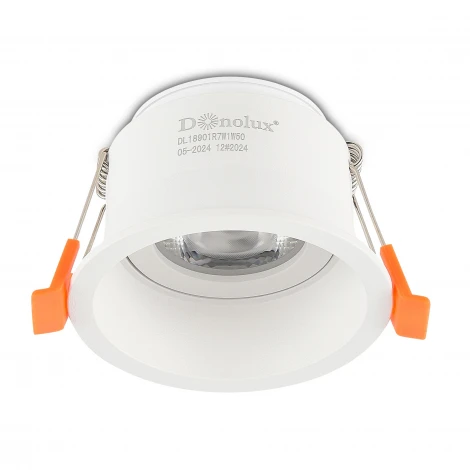 Светильник встраиваемый, поворотный, диммируемый Triac 7Вт 3000К 670Лм белый Donolux Basis DL18901R7W1W50Triac