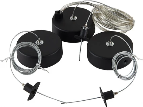 Подвесной комплект для круглого магнитного шинопровода Donolux Magic track Suspension kit DLM900RBlack (24V, на тросе)