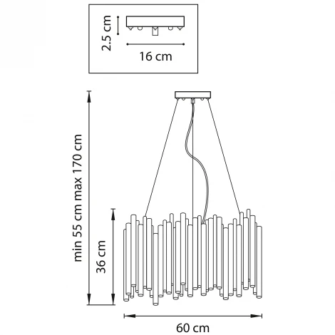 Подвесная люстра Lightstar Savona 816102 (220V, на тросе, круглые)