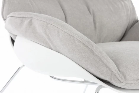 Кресло Bay Светло-серая ткань