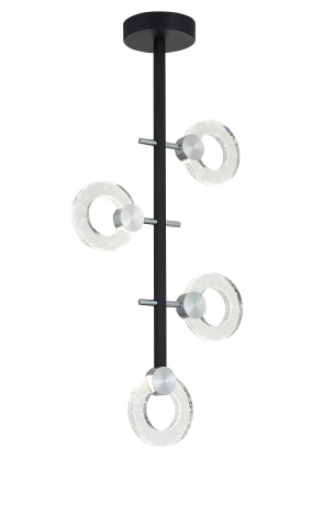 Потолочная люстра на штанге Simple Story 1087 1087-LED16CL (220V, хрусталь, кольцо)