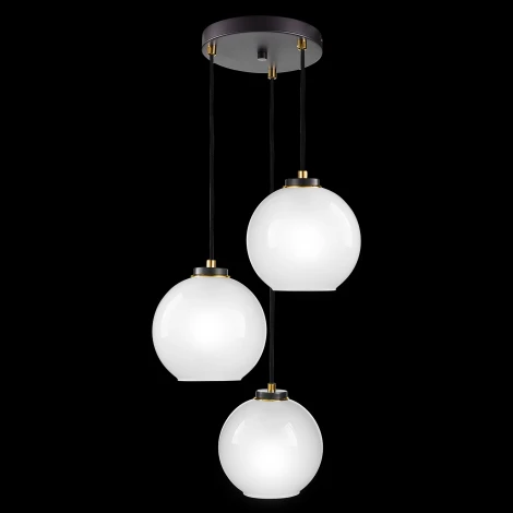 Подвесной светильник 33 ИДЕИ PND145.03.04.003.BL-S13WH (220V, на проводе, шарики, круглые)