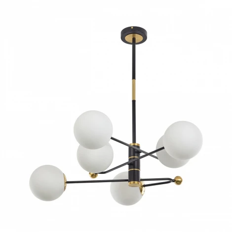 Потолочная люстра на штанге Arte Milano 272708/6 BK/GD (220V, шарики)