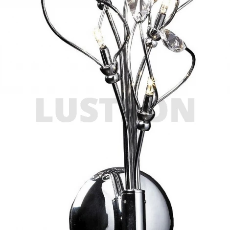 Бра N-Light 62185 06 2185 0181 05 chrome, white crystal ASFOUR