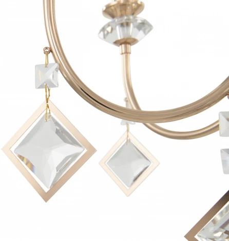 Подвесная люстра Arte Milano AM342101 342101/8 FGD (220V, подвески, на цепи, подсвечник, свеча)