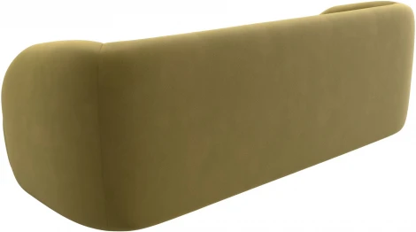 Диван прямой Лига-041 (Желтый/Микровельвет) Лига Диванов арт.122197