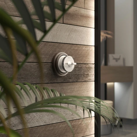 Выключатель на 4 положения двухклавишный Vintage (белый матовый/хром) Werkel W5822050 (a058777)