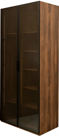 GD-10005-2 Шкаф Alto двухдверный c полками, цвет дуб Барокко, дверцы стекло 100*57*228.5см Garda Decor