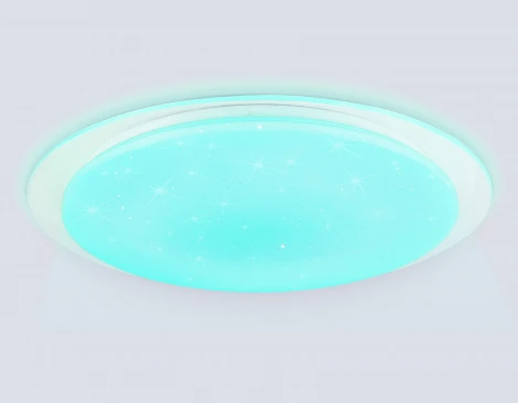 Потолочный светильник круглый светодиодный с пультом (Ночной режим, С таймером) Ambrella Orbital FZ780 RGB