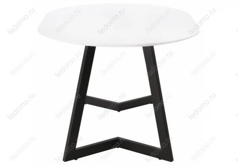 Стеклянный стол Woodville Алингсос 100(140)х100х76 белый / белая шагрень 462387