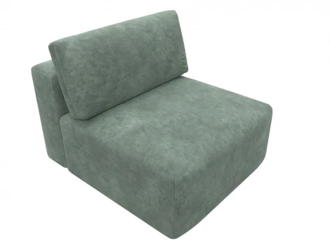 Модуль диван Лига-060 НПБ (ЛДСП,Брус,Фанера,Велюр/Зеленый) Лига Диванов 129547