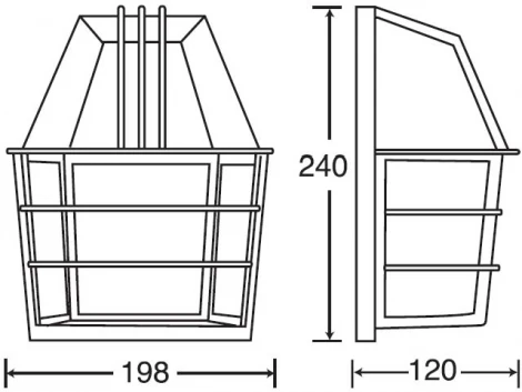 Уличный настенный светильник Oasis Light FRANKFURT 91434 Gb (220V, IP44)