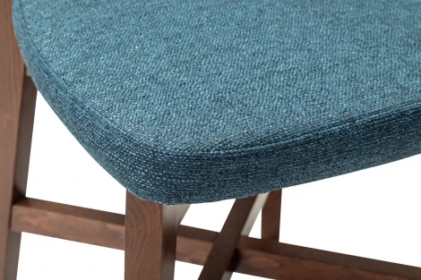 Стул Frank Pro БлюАрт/Темный орех R-Home арт.400010985h