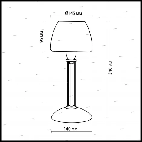 Интерьерная настольная лампа Odeon Light Vesto 2057/1T