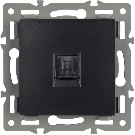 Механизм компьютерной розетки SCT-MPC1-PL-BK (RJ-45, CAT6) (Arlight) 045334