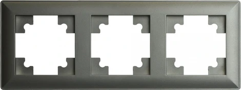 Рамка на 3 поста (графит) Stekker Катрин 39809